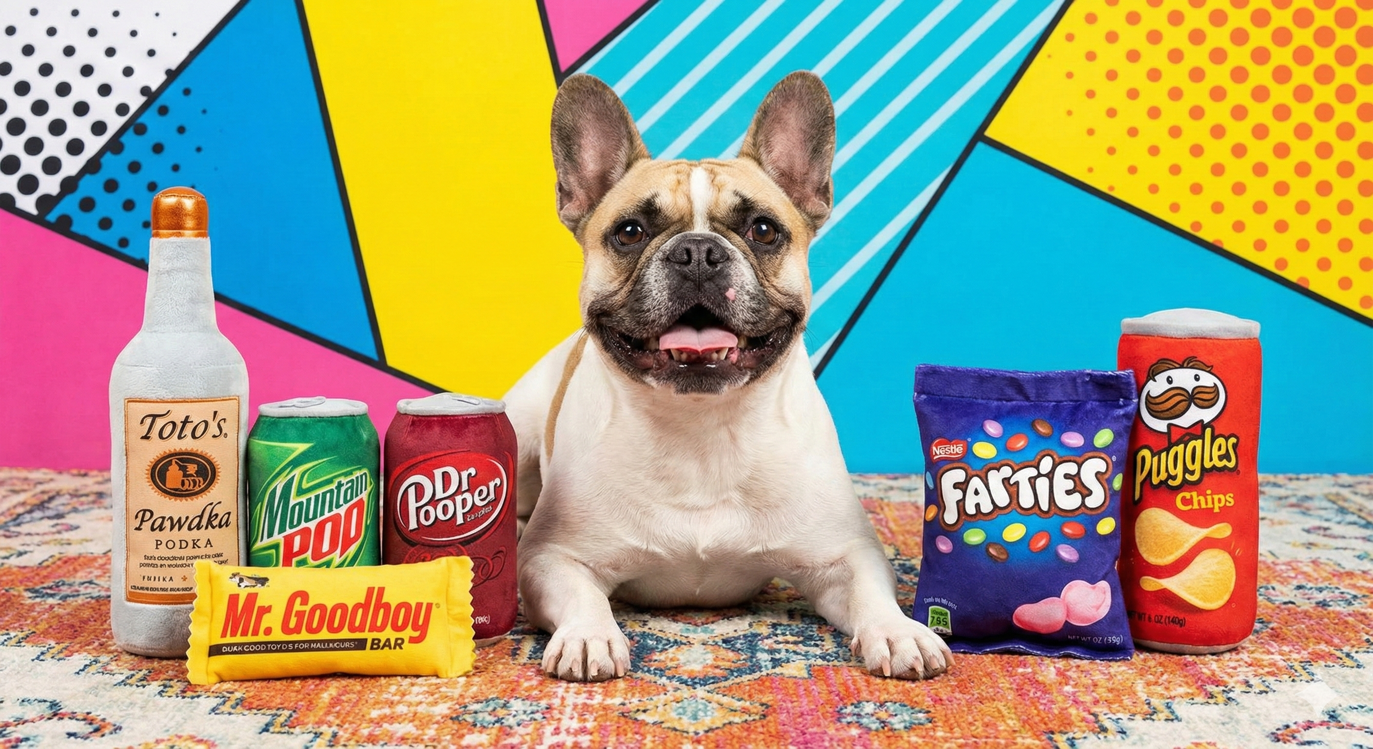 Zero-Calorie Fun: The Funniest Food Parody Toys for Your Dog