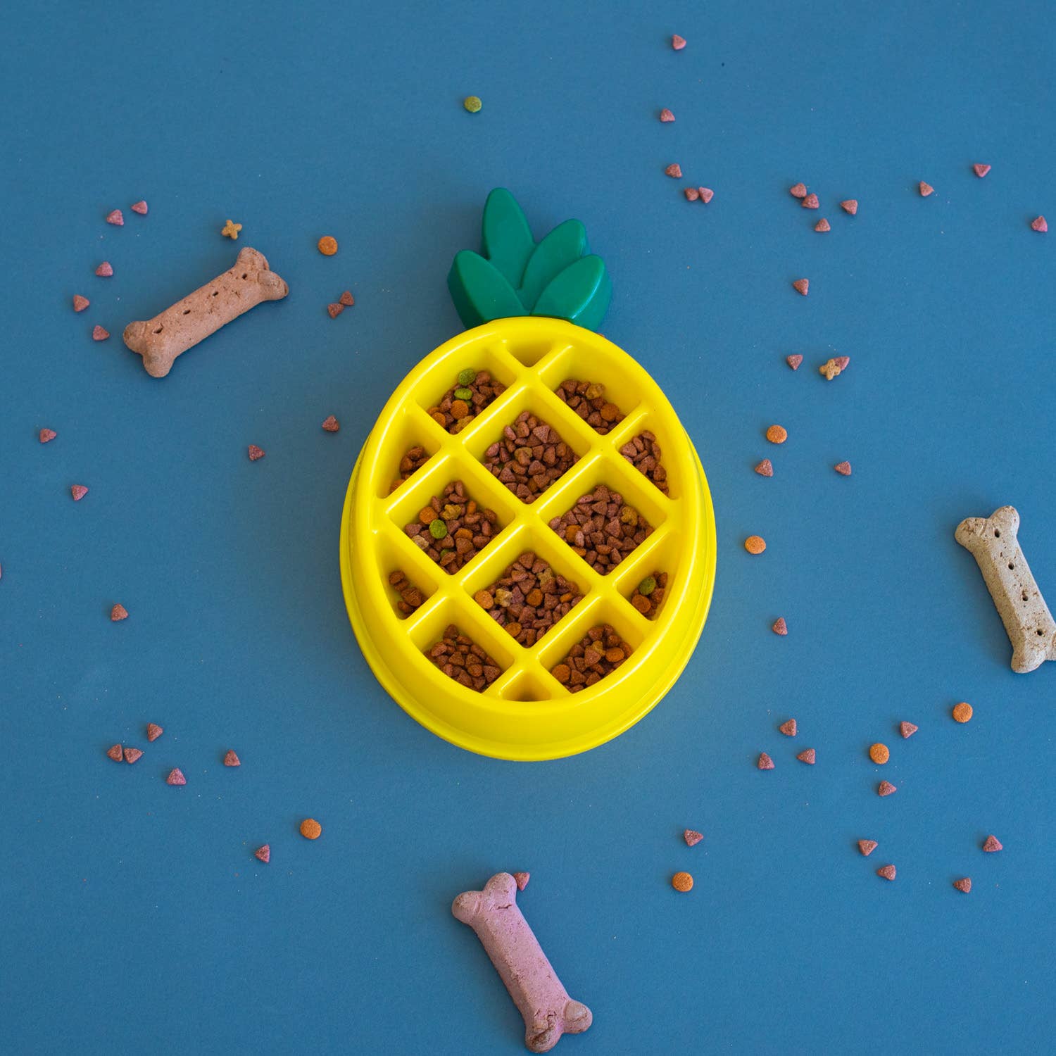 ZippyPaws Happy Bowl Pineapple | Slow Feeder Dog Bowl