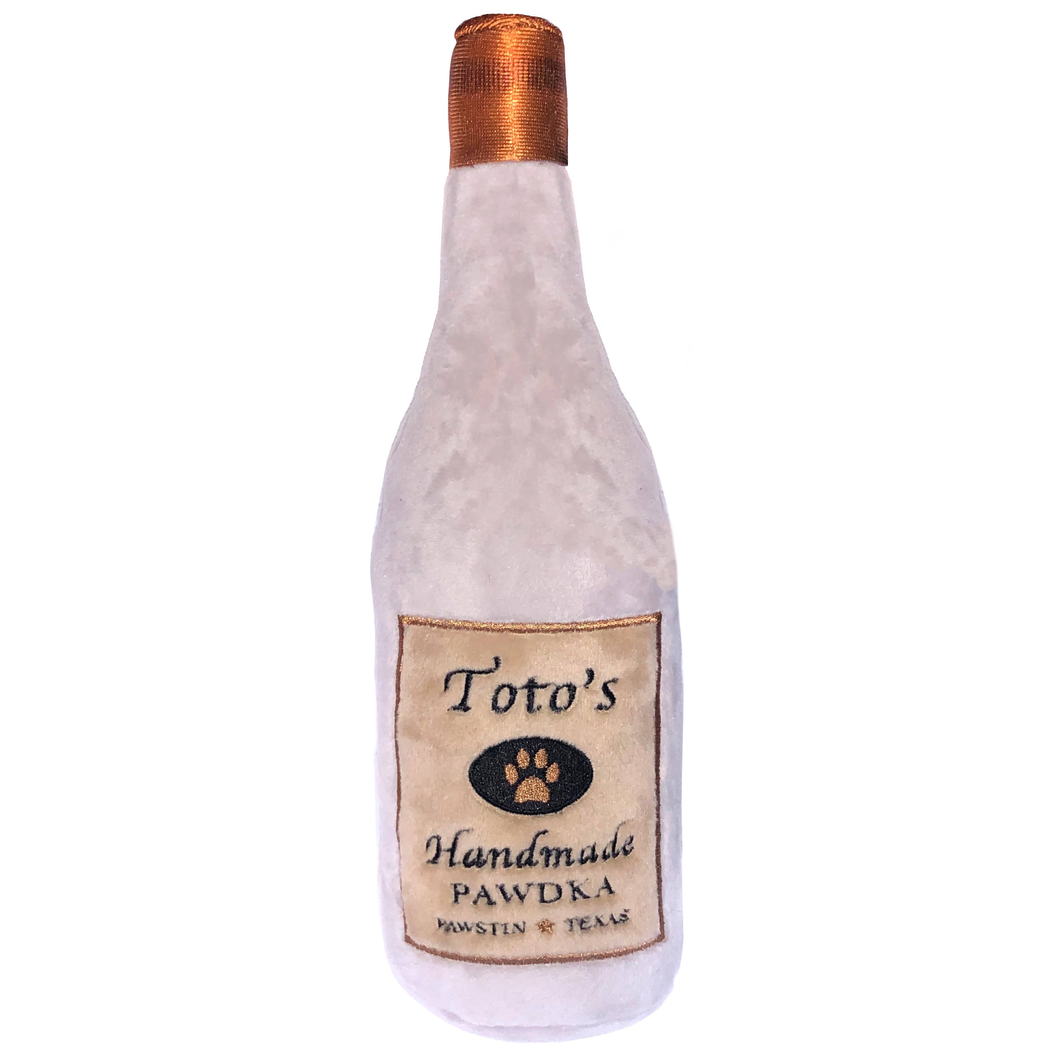 Toto’s Pawdka Dog Toy – Large Plush Liquor Parody Squeaker