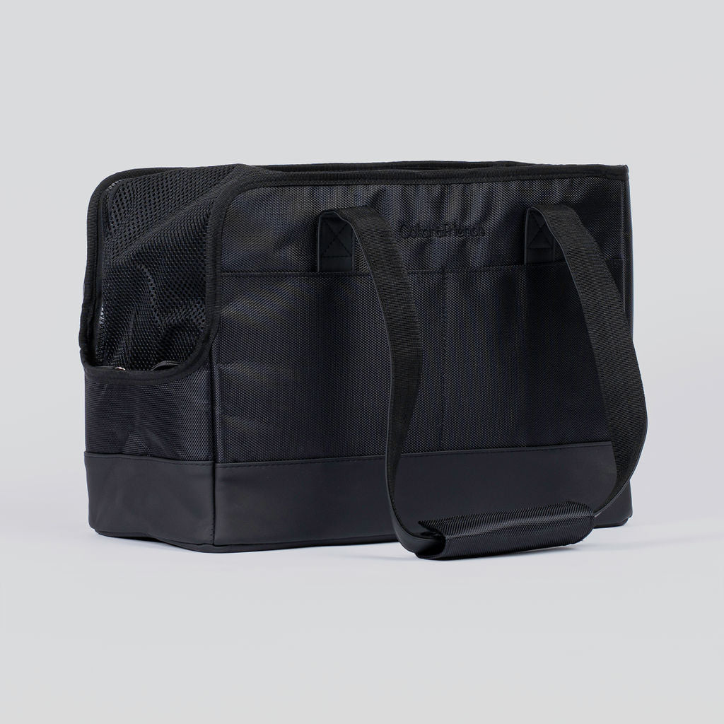 All-Black Pet Tote | Sleek City Carrier