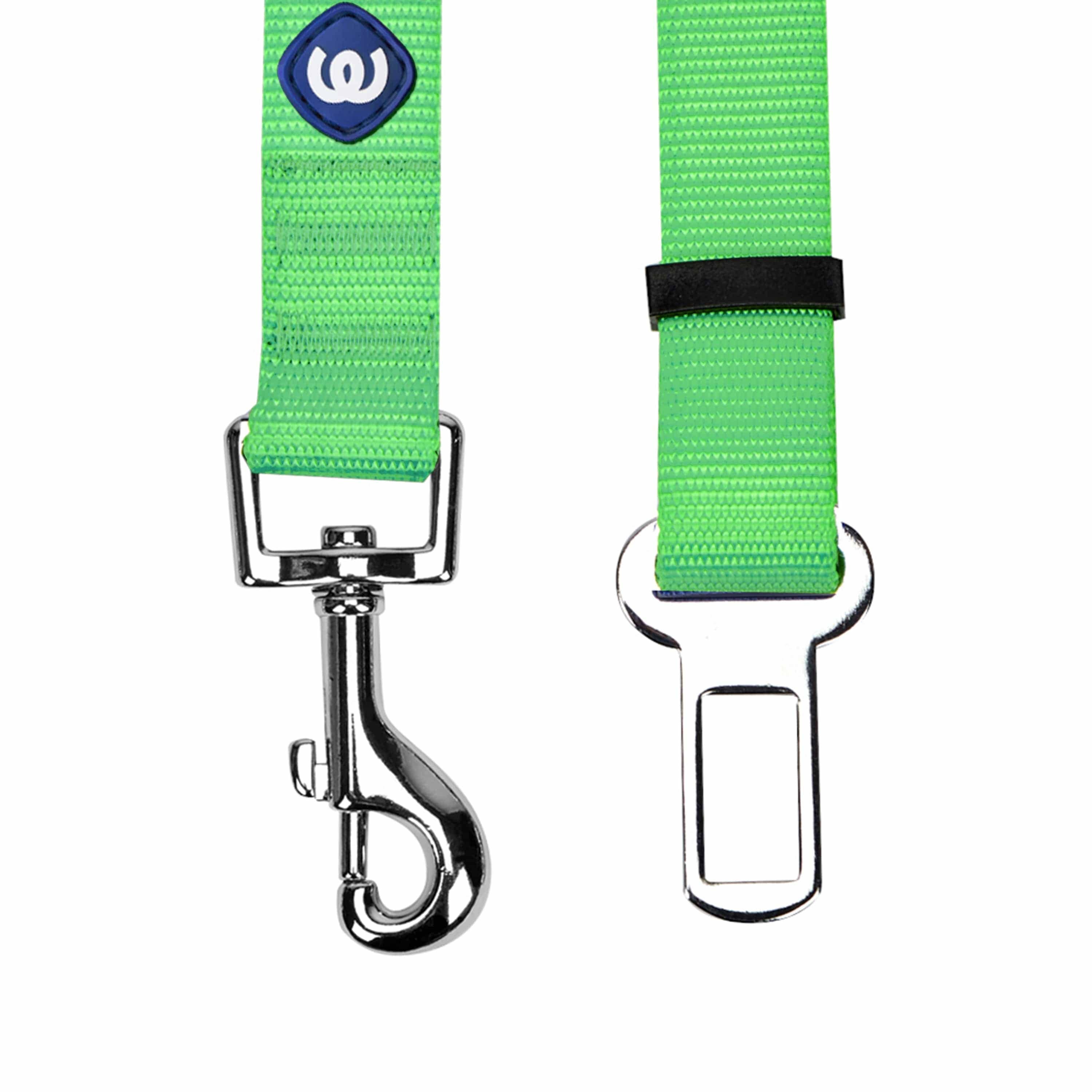 Neon Green Dog Seatbelt (S)