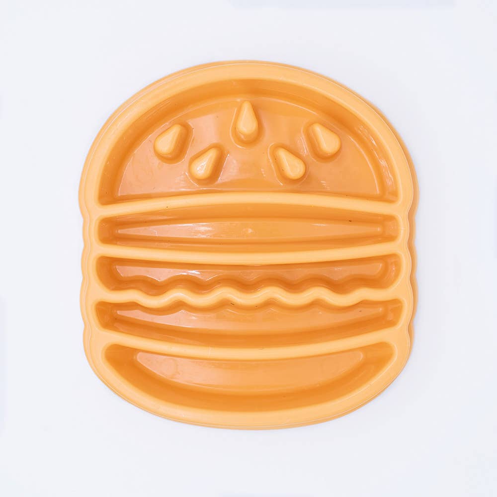 ZippyPaws Happy Bowl Hamburger | Slow Feeder Dog Bowl