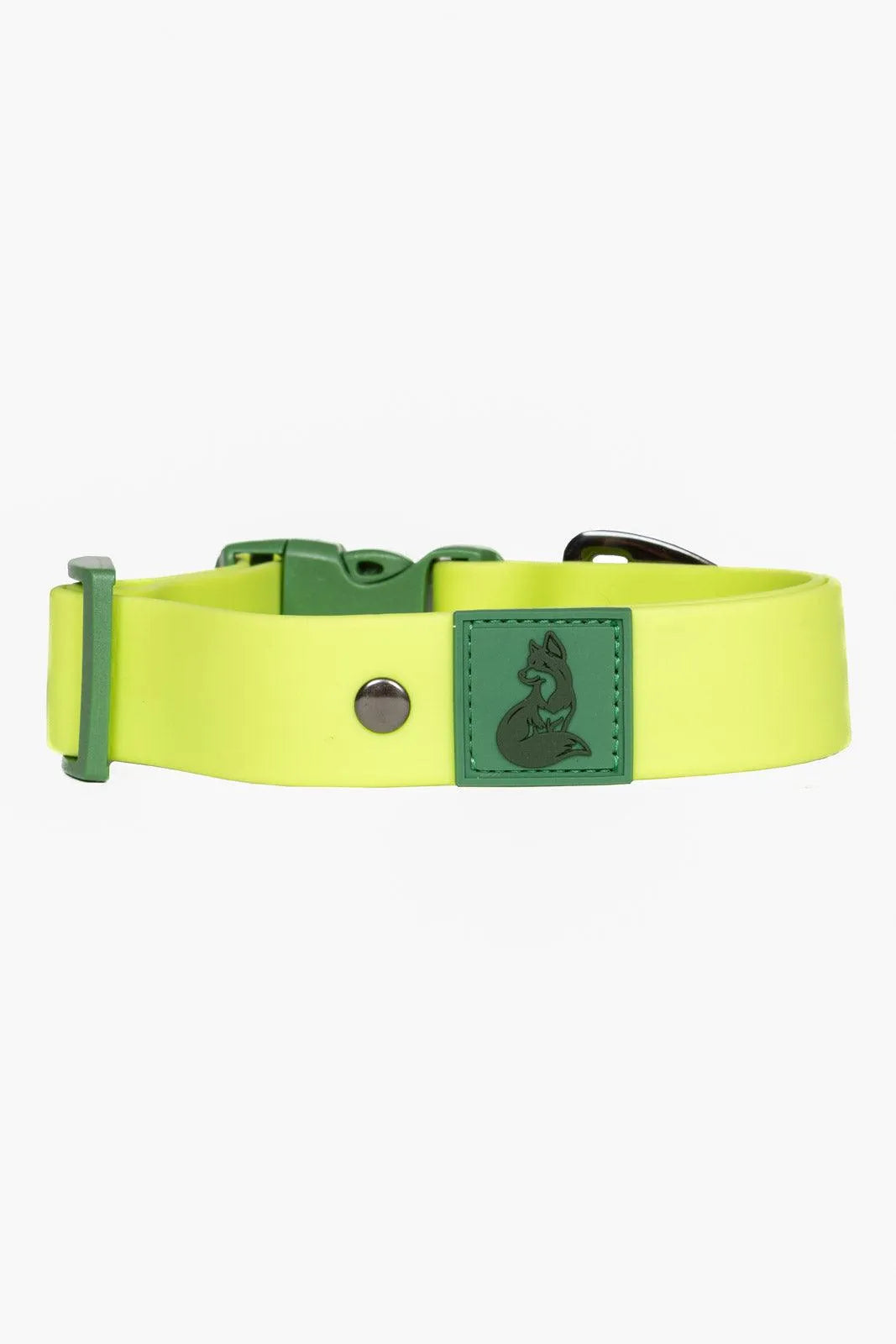 Aria the Fox Mossy Pine Waterproof Dog Collar | Earthy Green