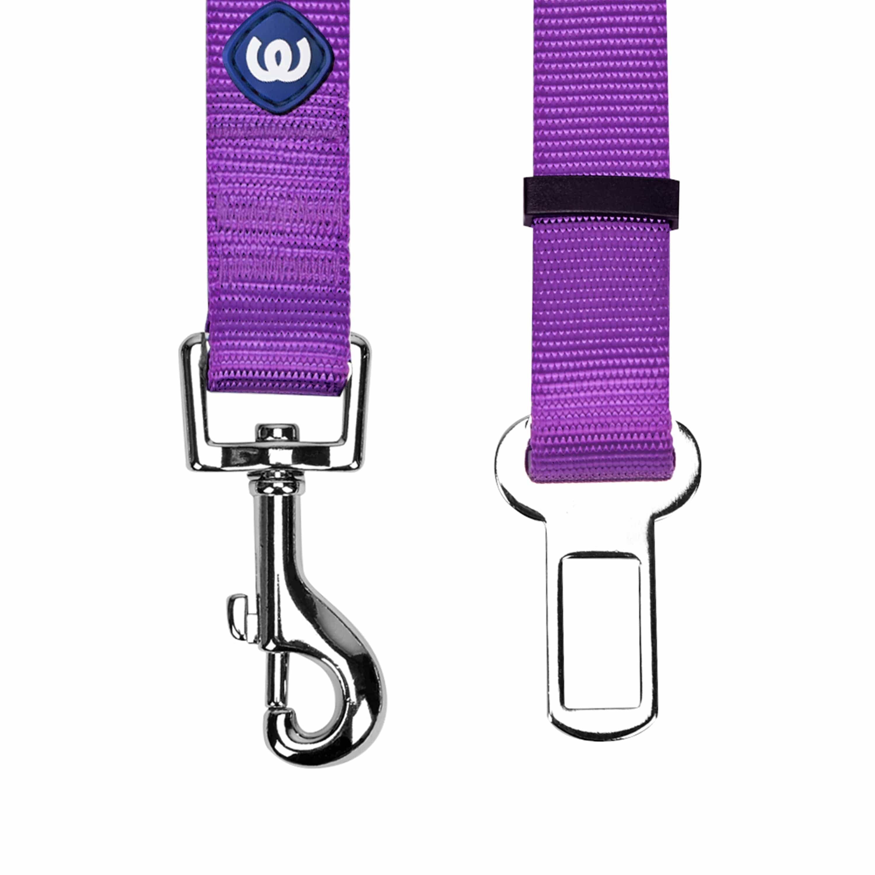 Active Dog Road-Trip Seatbelt – Dark Orchid Dog Car Safety Strap (S)