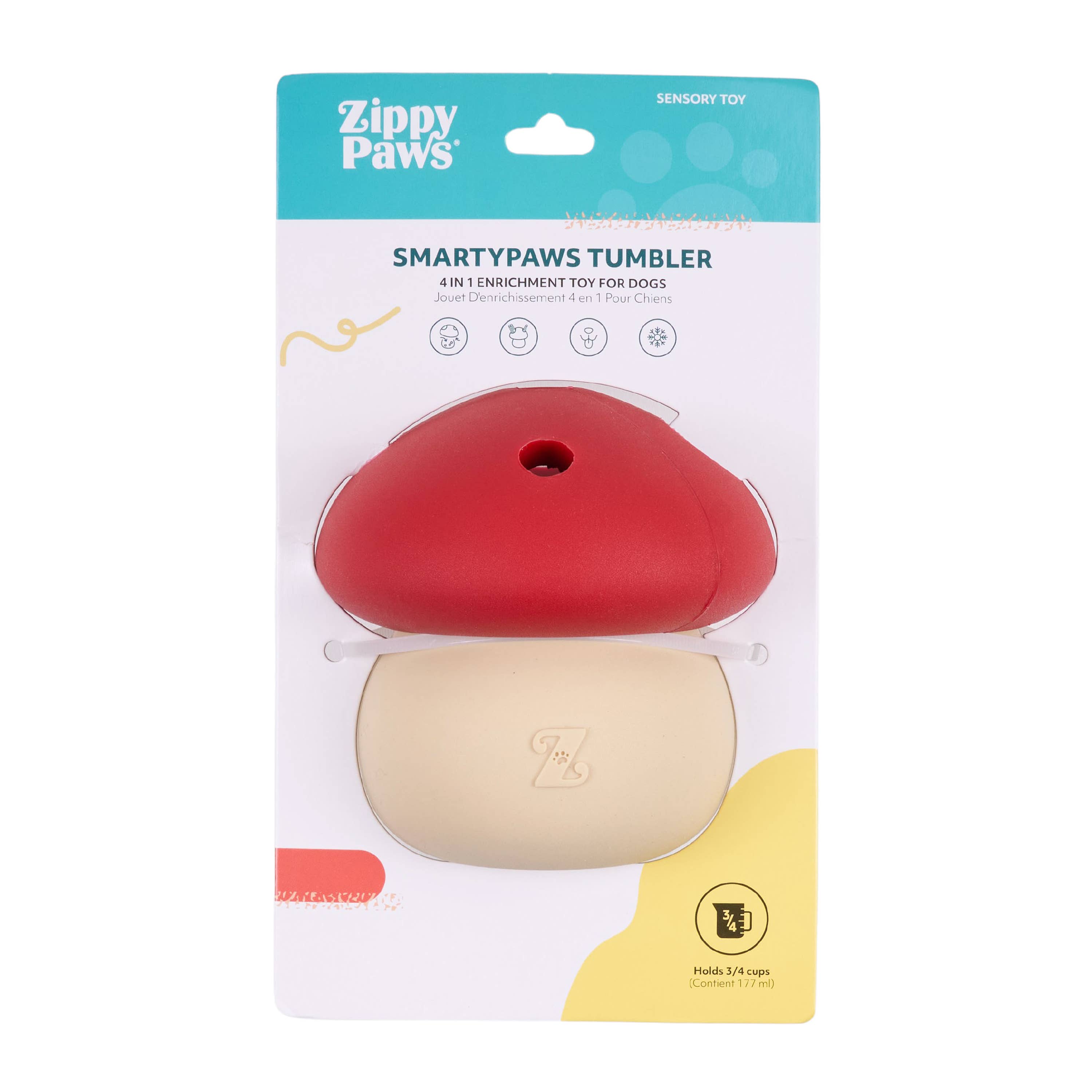 SmartyPaws Mushroom Tumbler | Interactive Treat Dispenser & Puzzle