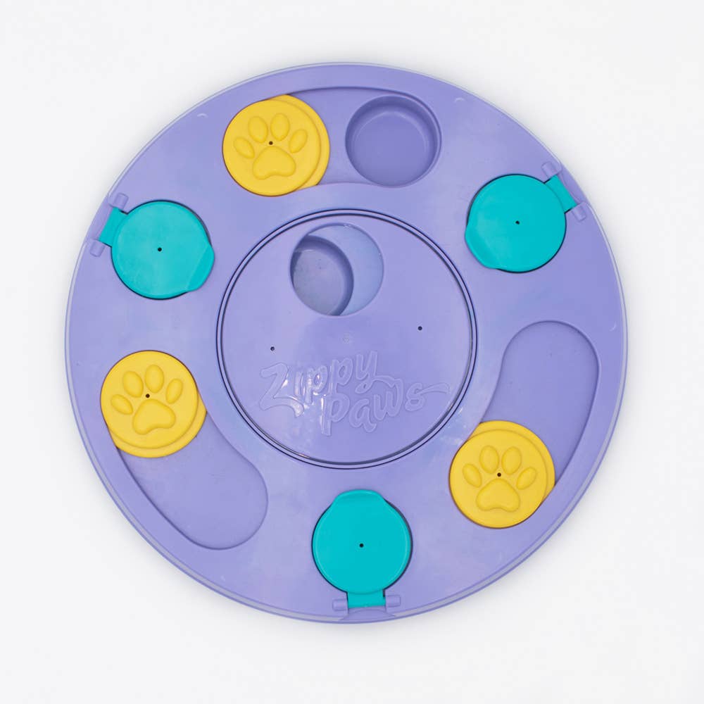 SmartyPaws Puzzler - Purple | 3-in-1 Interactive Dog Game