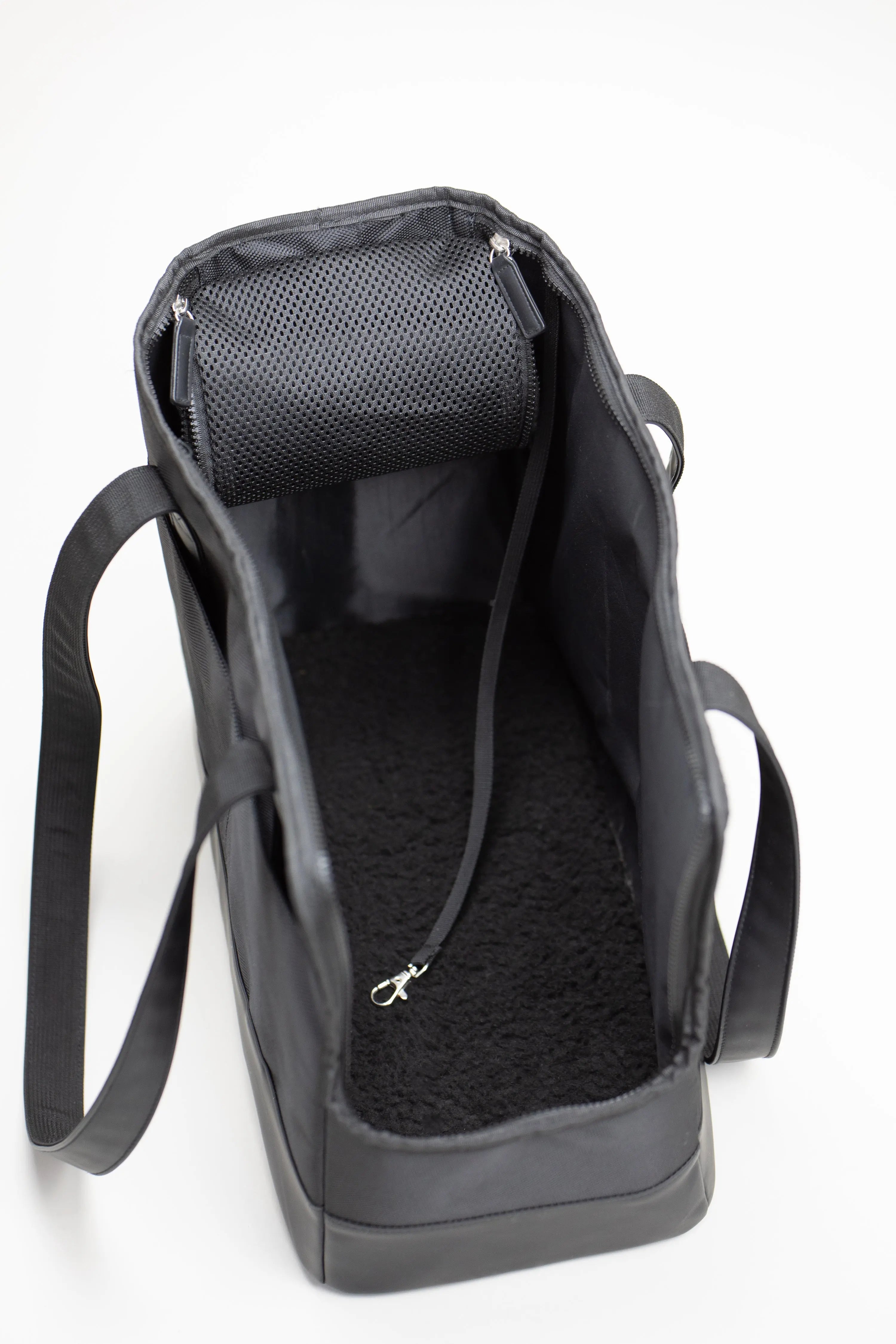 All-Black Pet Tote | Sleek City Carrier