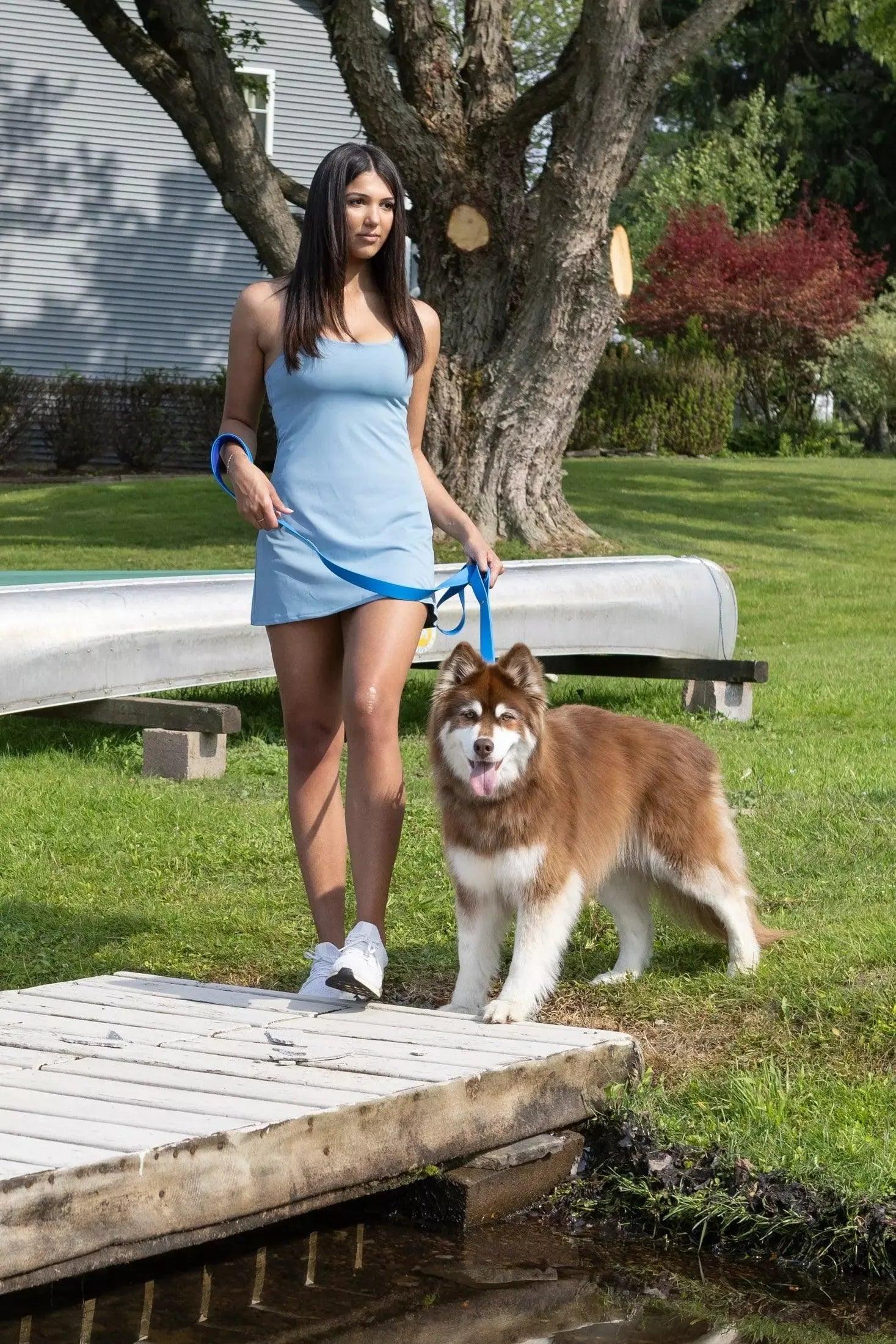 Aria the Fox Dockside Adventures Waterproof Dog Leash | Navy Blue