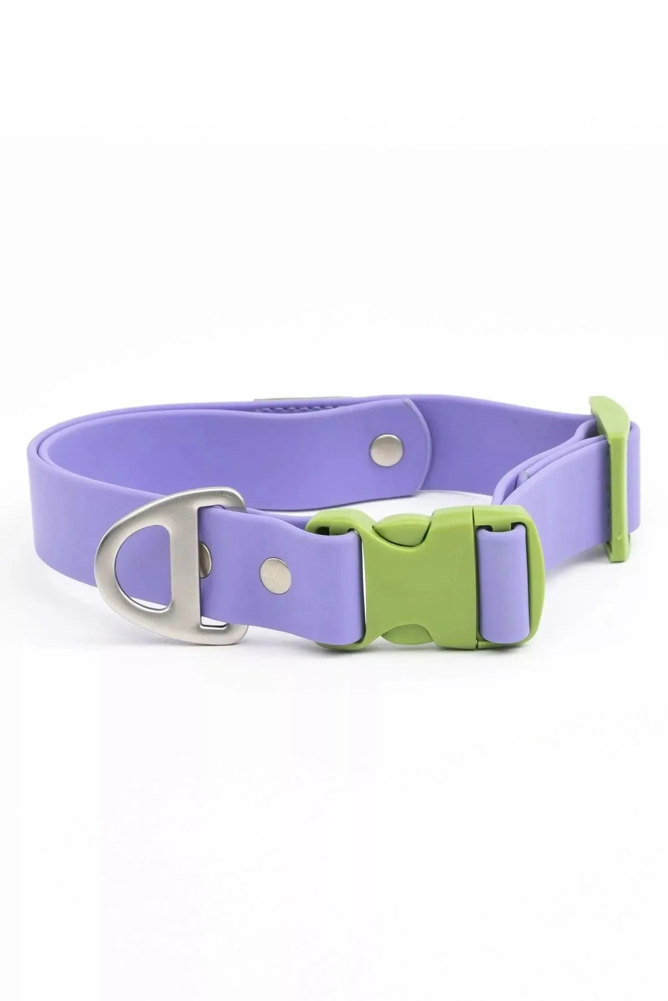 Aria the Fox Lavender Garden Waterproof Dog Collar | Soft Purple