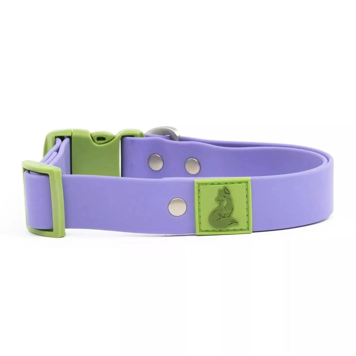 Aria the Fox Lavender Garden Waterproof Dog Collar | Soft Purple