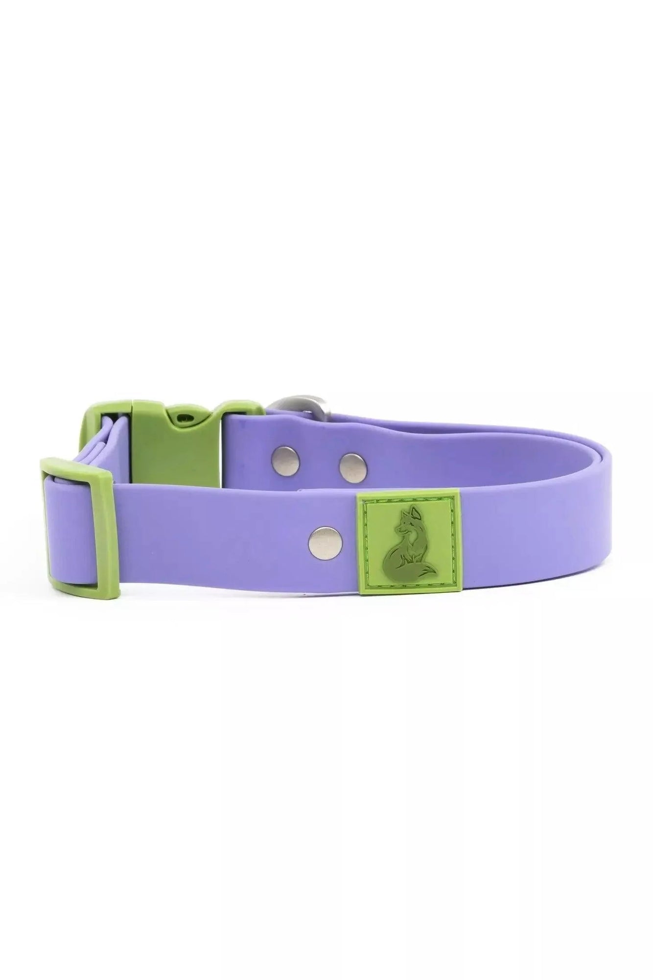 Aria the Fox Lavender Garden Waterproof Dog Collar | Soft Purple