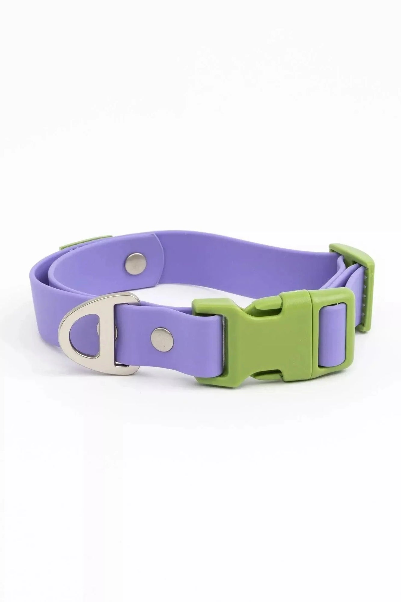 Aria the Fox Lavender Garden Waterproof Dog Collar | Soft Purple