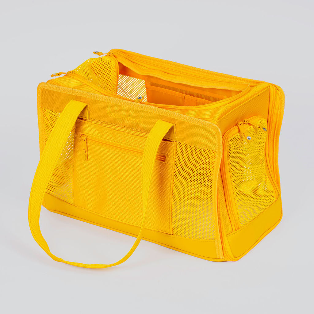 Sunburst Yellow Pet Travel Carrier | High-Visibility Dog Bag