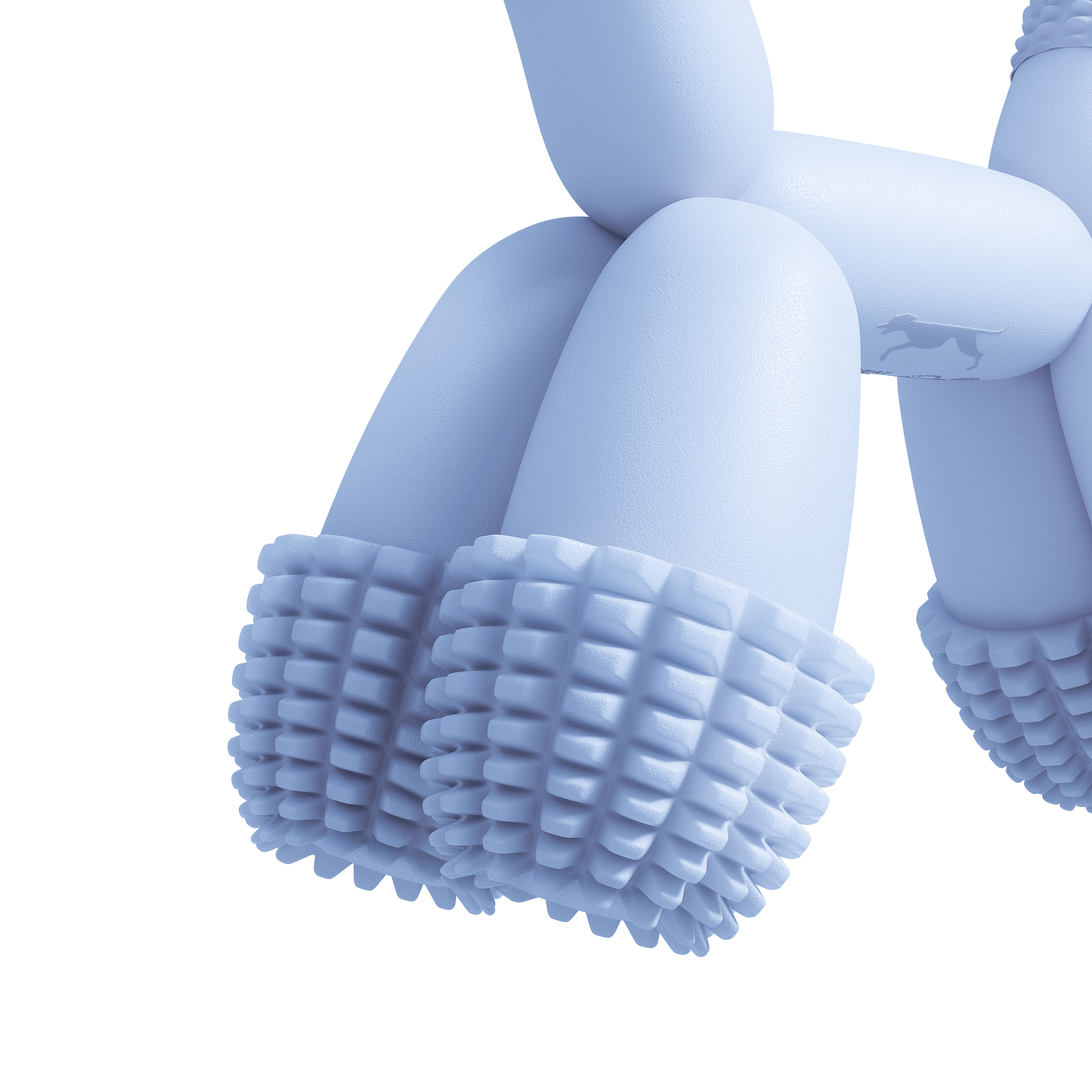 SANDDOG Balloon Dog Toy | Modern Blue Dental Chew for Small Dogs