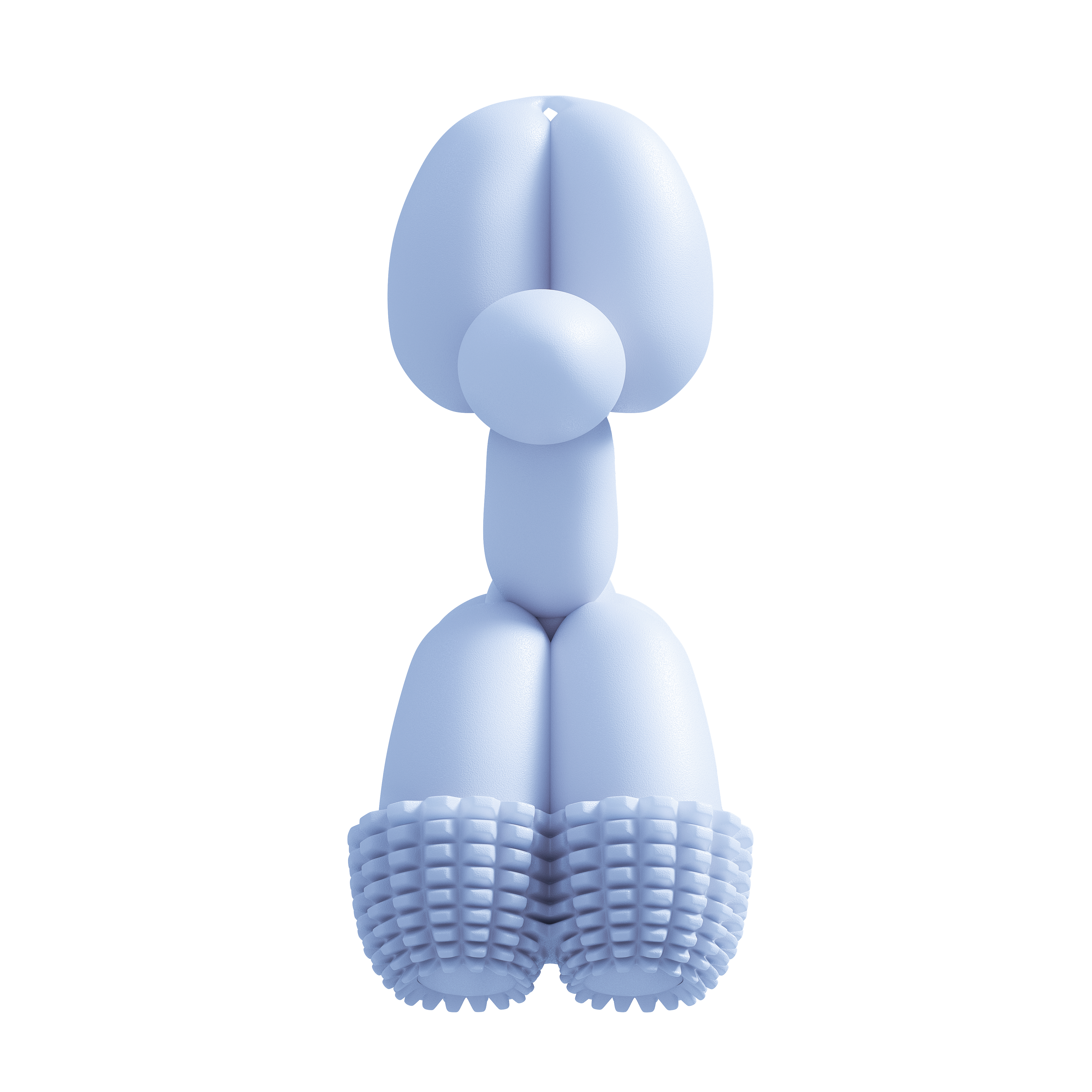 SANDDOG Balloon Dog Toy | Modern Blue Dental Chew for Small Dogs