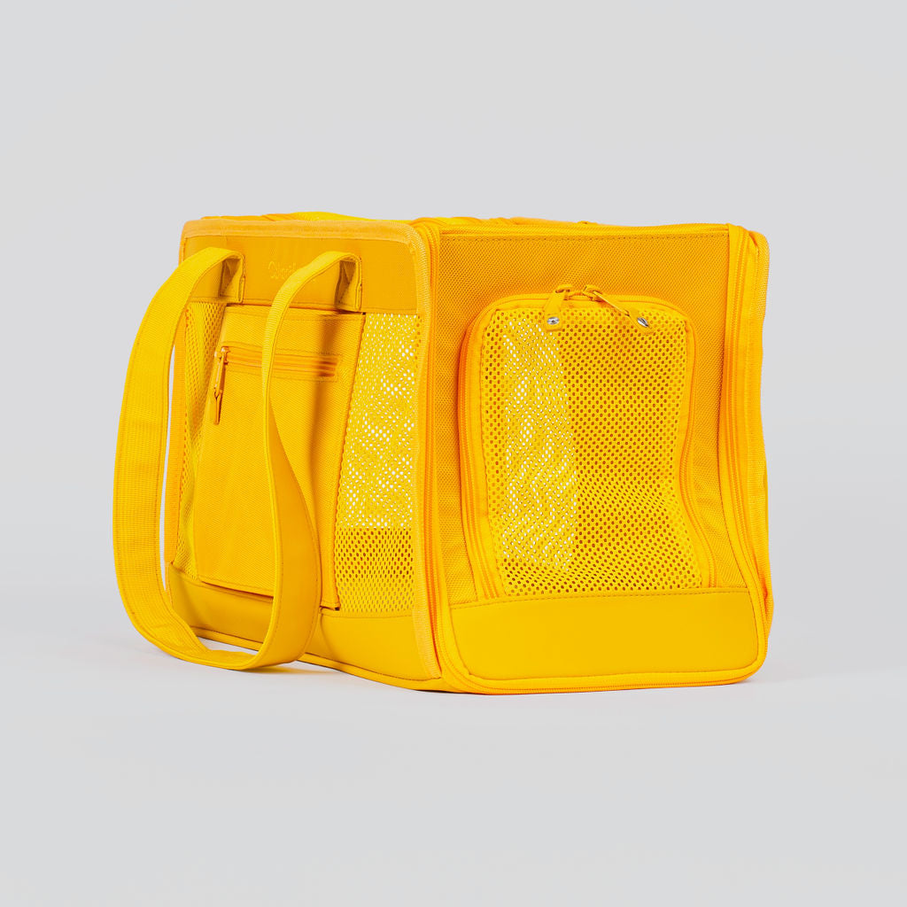 Sunburst Yellow Pet Travel Carrier | High-Visibility Dog Bag