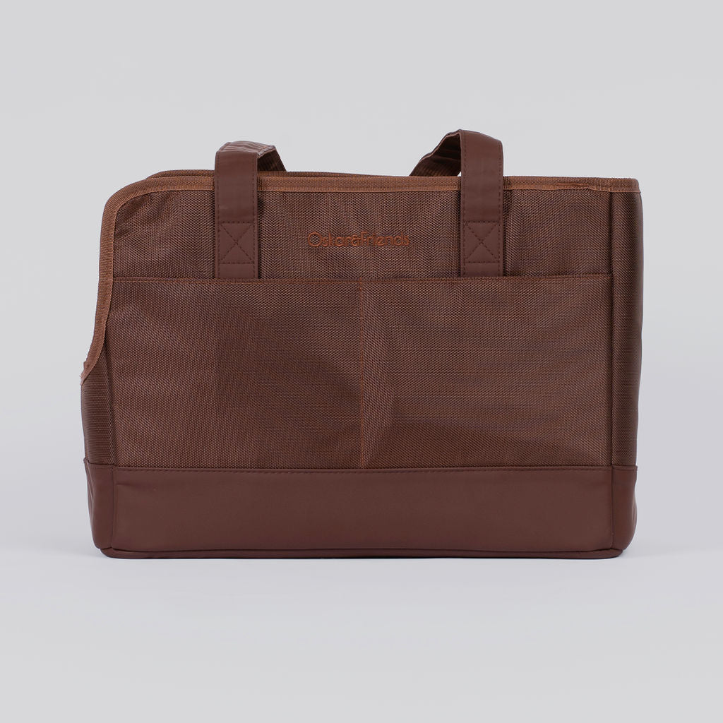 Chocolate Brown Pet Tote Bag | Rich Earth Tone Carrier