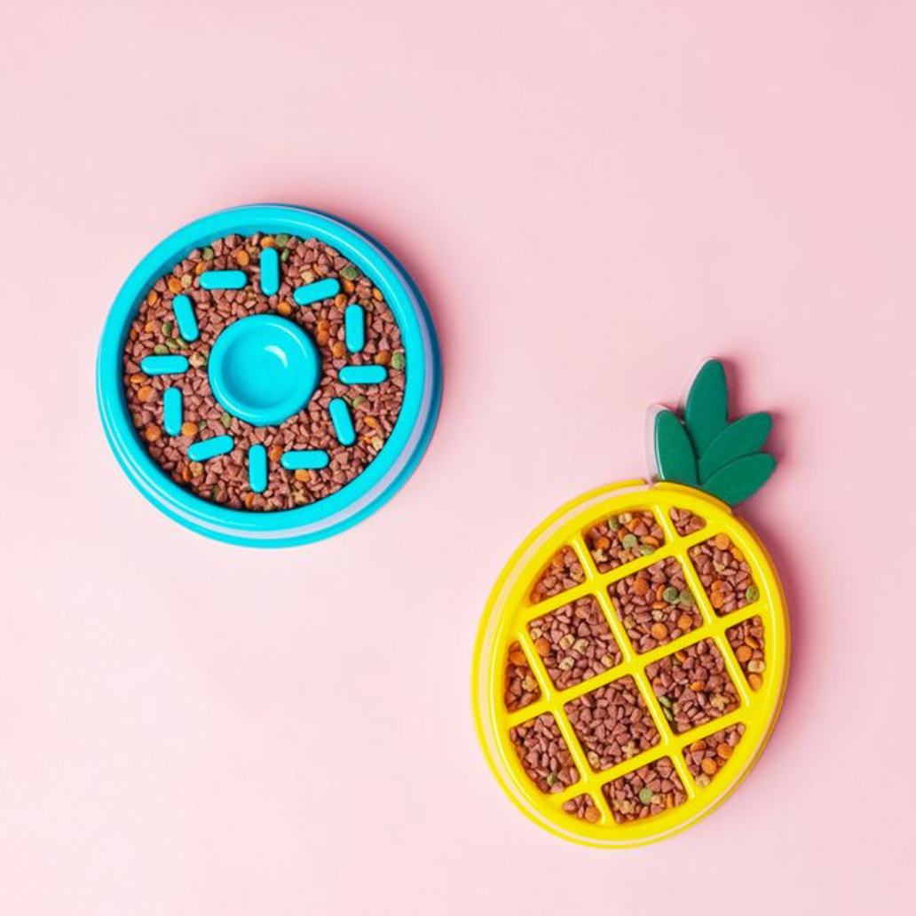 ZippyPaws Happy Bowl Pineapple | Slow Feeder Dog Bowl