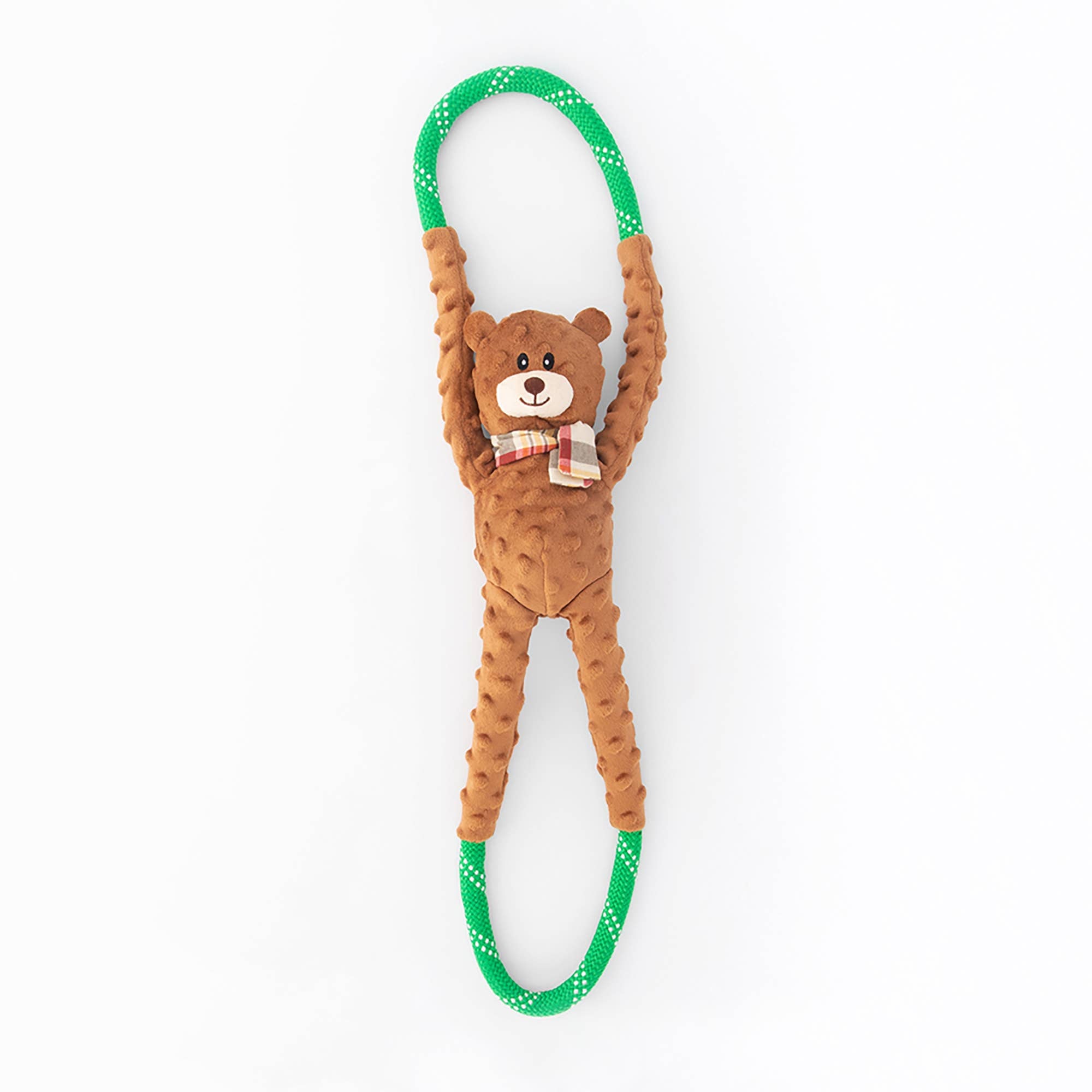 ZippyPaws RopeTugz Bear | Durable Rope Tug Toy