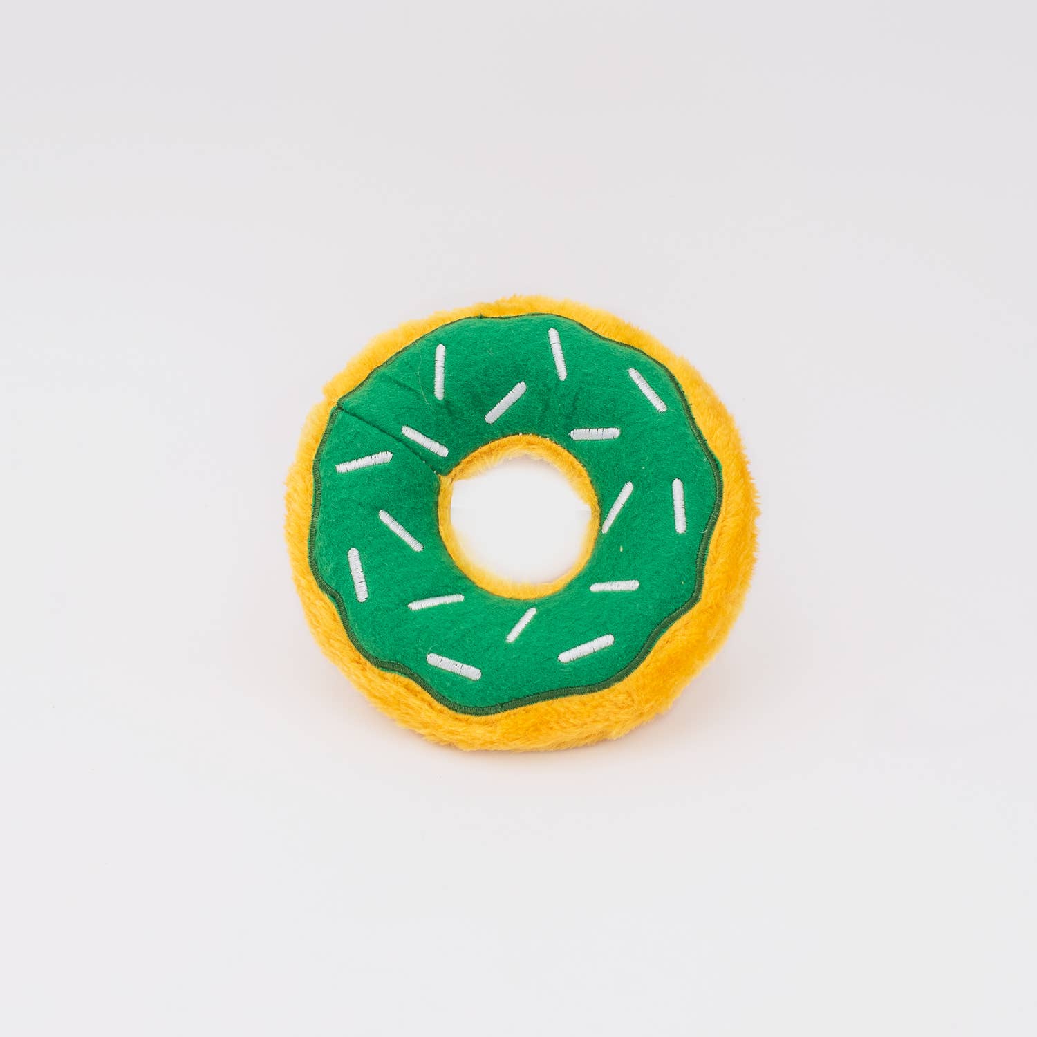 ZippyPaws Donutz - Shamrock Green | No-Stuffing Squeaky Toy