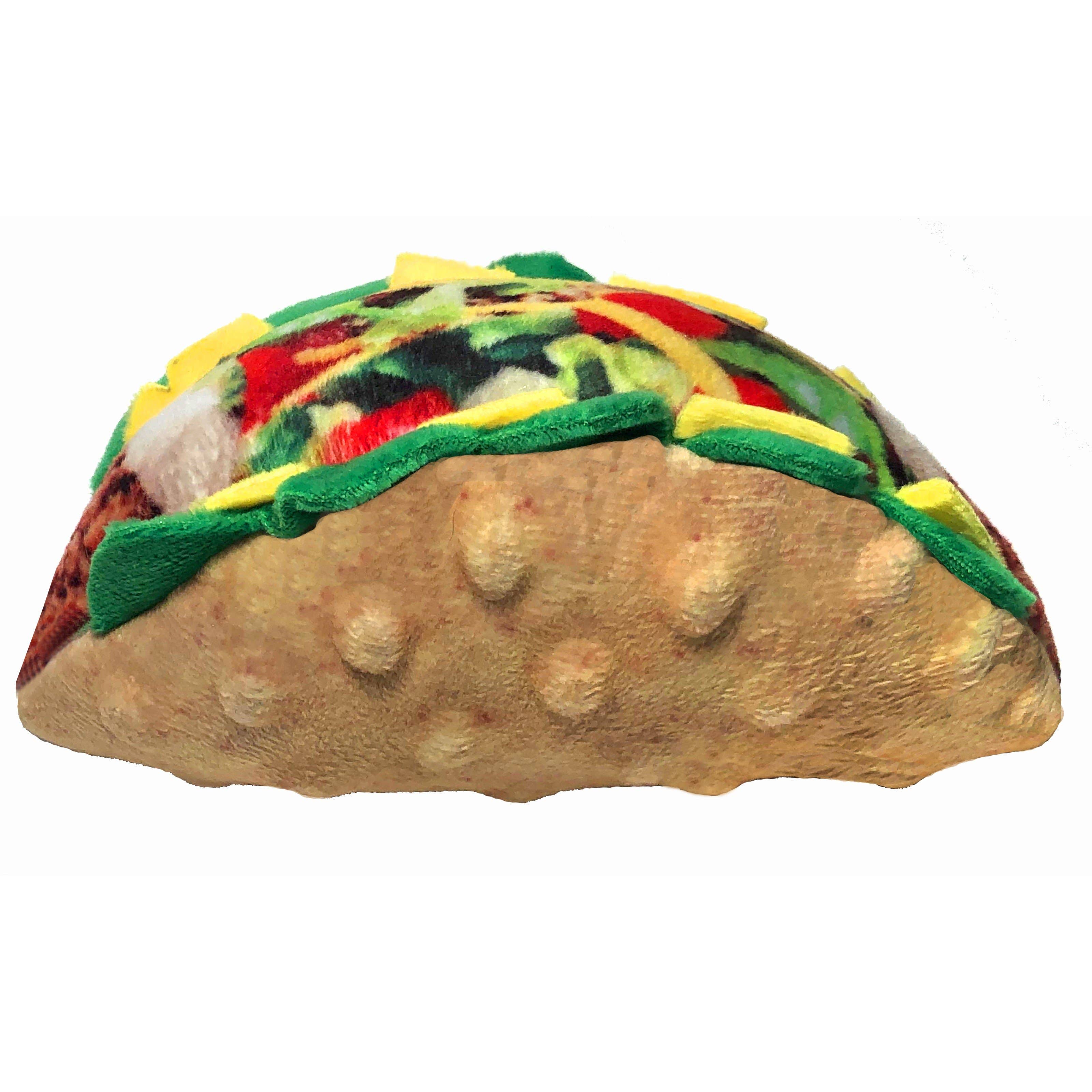Taco Tuesday Large Dog Toy – Big Plush Taco Squeaker