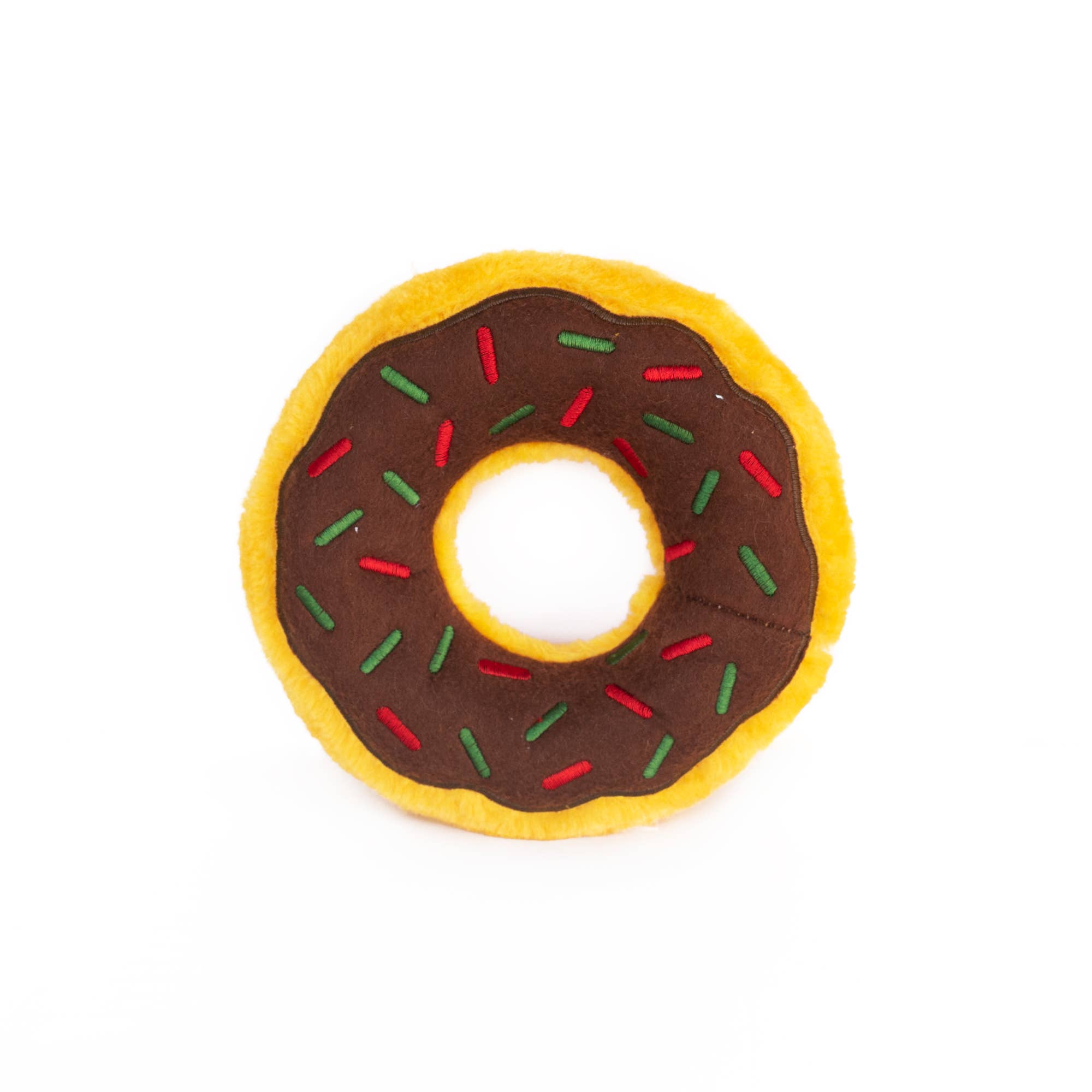 ZippyPaws Donutz - Gingerbread | No-Stuffing Holiday Toy