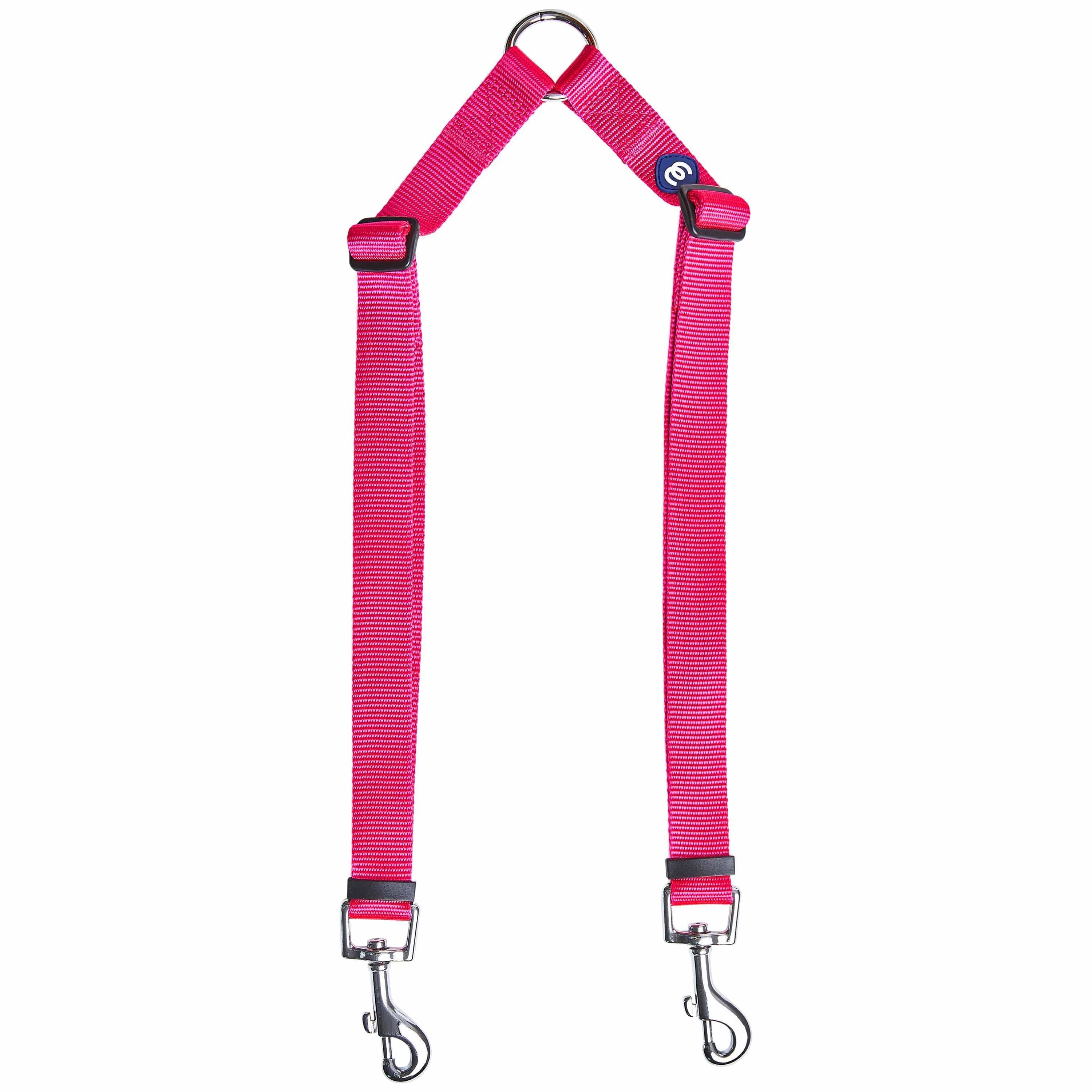French Pink Medium/Large Double Leash